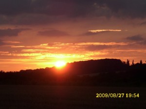 Am Ende des Tages genossen wir den Sonnenuntergang